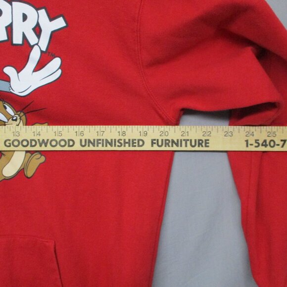 Tom & Jerry Graphic Print Hoodie Red Men Size | M - Picture 4 of 10